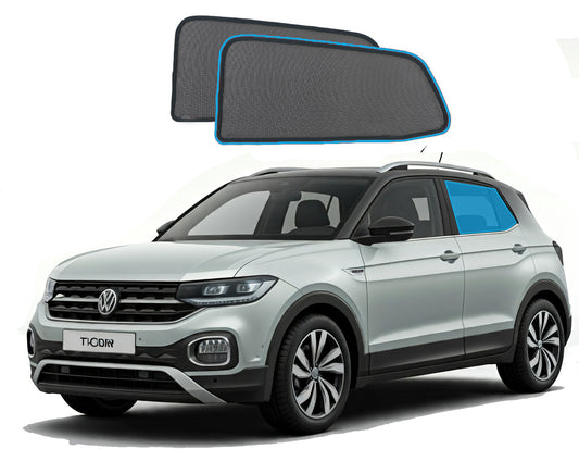 OTTO Shades Custom Magnetic Mesh Sunshade for Volkswagen T-Cross 2019-2025, Side, Rear & Port Windows Sun Blind for Baby Protection