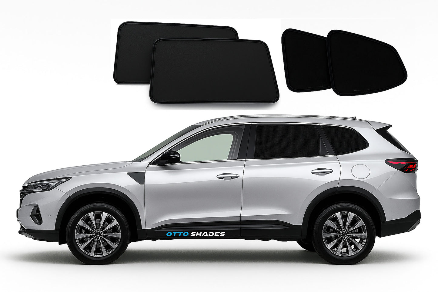 OTTO SHADES Custom Mesh Sunshade for Chery Tiggo 7 Pro 2021-2025, Rear Side Windows Sun Blind for Baby Protection, UV/Heat Reduction,Privacy Shield