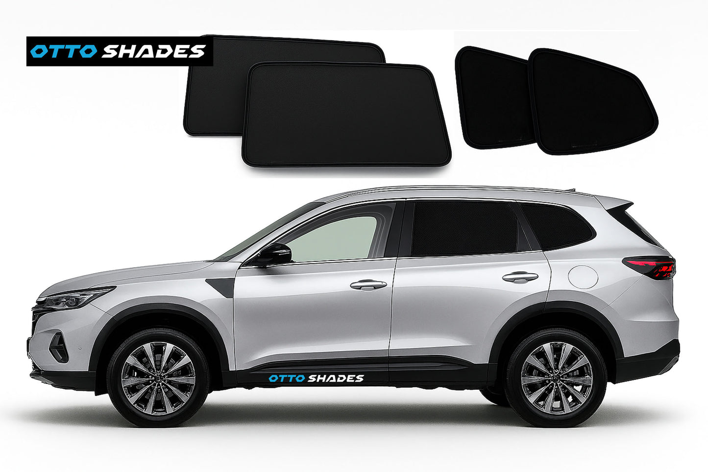 OTTO SHADES Custom Mesh Sunshade for Chery Tiggo 7 Pro 2021-2025, Rear Side Windows Sun Blind for Baby Protection, UV/Heat Reduction,Privacy Shield