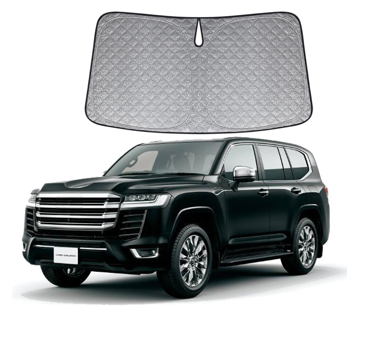 OTTO SHADES Patented Thick WindScreen Sun Shade for Toyota Landcruiser 300 Series 2021-2026