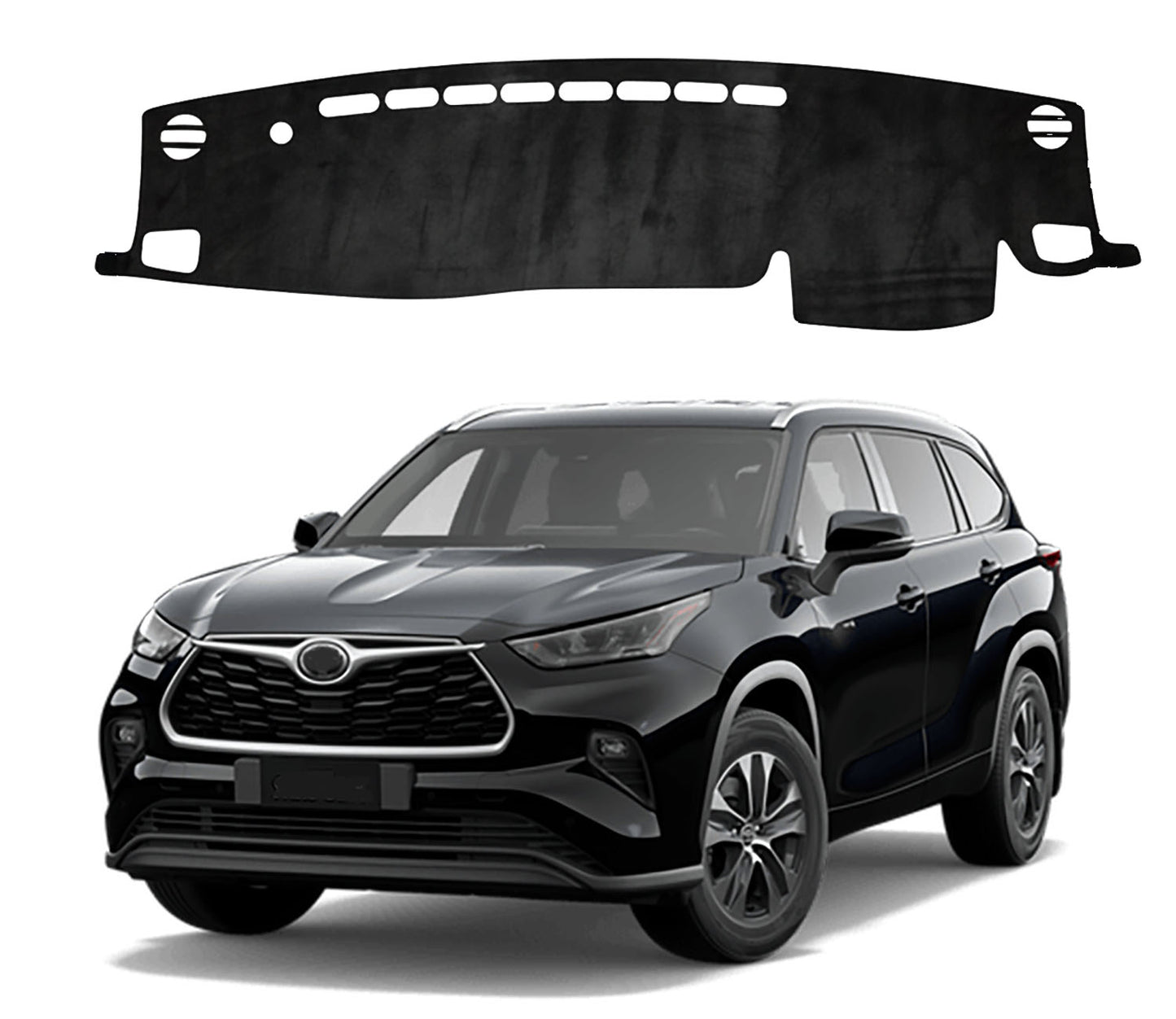 OTTO SHADES Dash Mat for Toyota Kluger 2021-2026 Luxury Suede Non-Slip Dashboard Cover