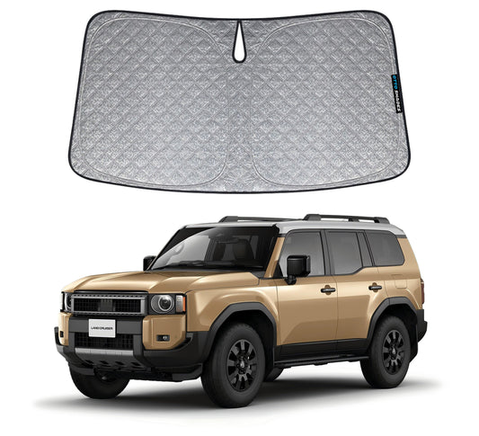 OTTO SHADES Premium WindScreen Sunshade for Toyota Prado 250 Series 2024-2025 Thick 6-Layers Foldable Front Window Sunshade UV Protection Heat Shield Cover