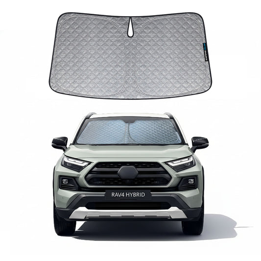 6-Layer Windscreen Sun Shade for Toyota RAV4 2019-2025 | Custom-Fit, Foldable, UV & Heat Shield OTTO SHADES