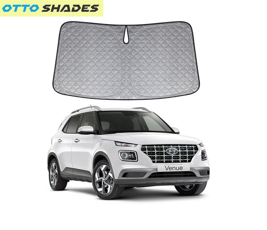 OTTO SHADES Premium WindScreen Sunshade for Hyundai Venue 2019-2025 Thick 6-Layers Foldable Front Window Sunshade UV Protection Heat Shield Cover
