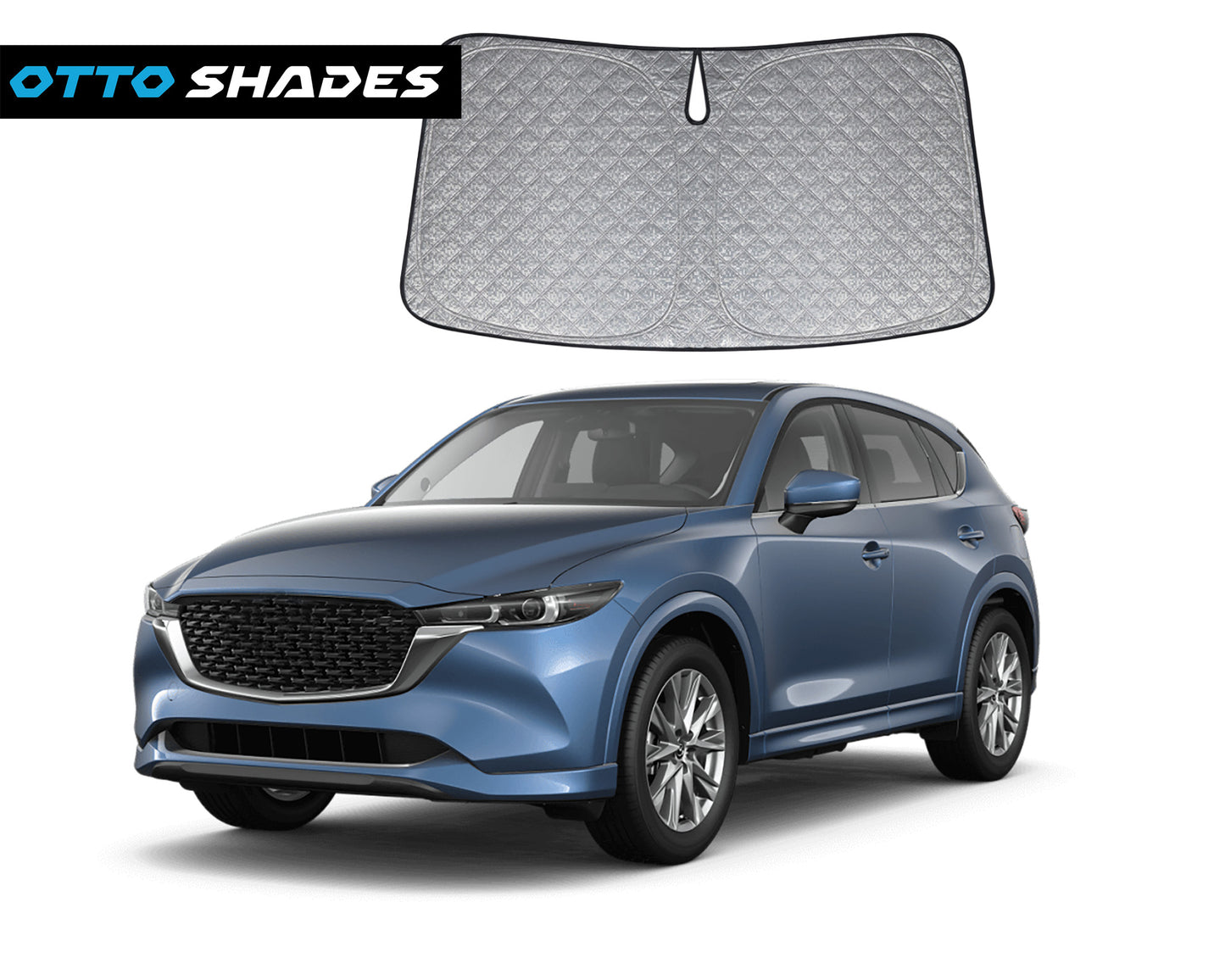 OTTO SHADES Premium WindScreen Sunshade for Mazda CX-5 CX5 2017-2025 Thick 6-Layers Foldable Front Window Sunshade UV Protection Heat Shield Cover