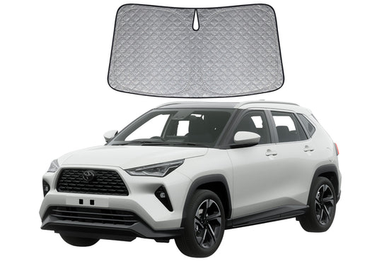 OTTO SHADES Premium WindScreen Sunshade for Toyota Yaris Cross 2020-2025 Thick 6-Layers Foldable Front Window Sunshade UV Protection Heat Shield Cover
