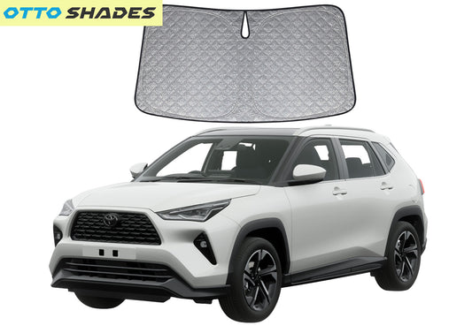 OTTO SHADES Premium WindScreen Sunshade for Toyota Yaris Cross 2020-2025 Thick 6-Layers Foldable Front Window Sunshade UV Protection Heat Shield Cover