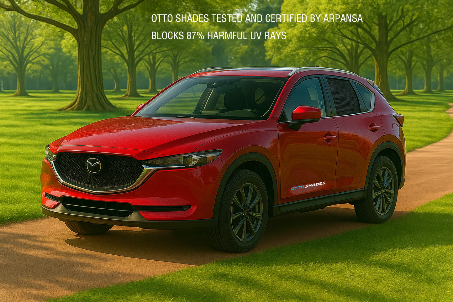 OTTO SHADES Custom Magnetic Mesh Sunshade for Mazda CX-5 2018-2025, Side, Rear & Port Windows Sun Blind for Baby Protection