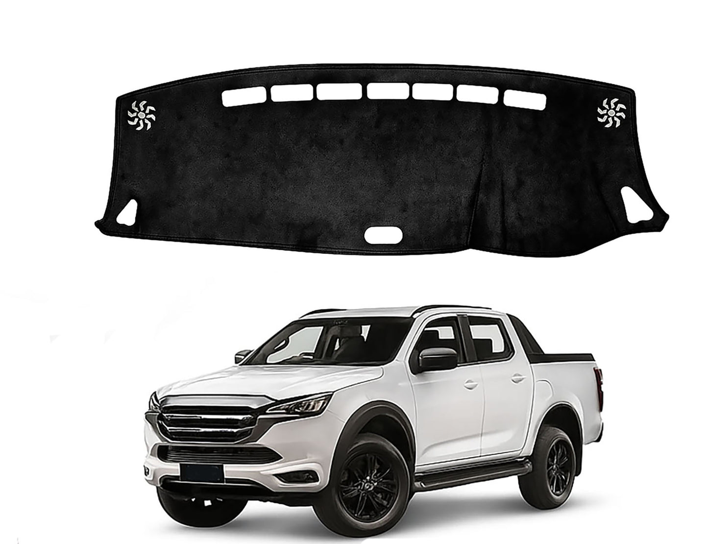 Dash Mat for Isuzu D-MAX DMAX 2020-2026 Luxury Suede Non-Slip Dashboard Cover
