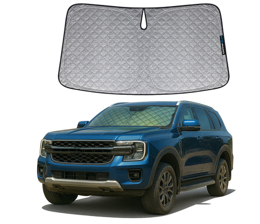 OTTO SHADES Premium WindScreen Sunshade for Ford Everest 2011-2026 Thick 6-Layers Foldable Front Window Sunshade UV Protection Heat Shield Cover
