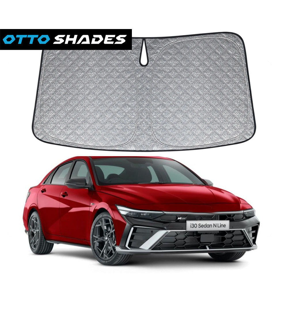 OTTO SHADES Premium WindScreen Sunshade for Hyundai i30 2018-2025 Thick 6-Layers Foldable Front Window Sunshade UV Protection Heat Shield Cover