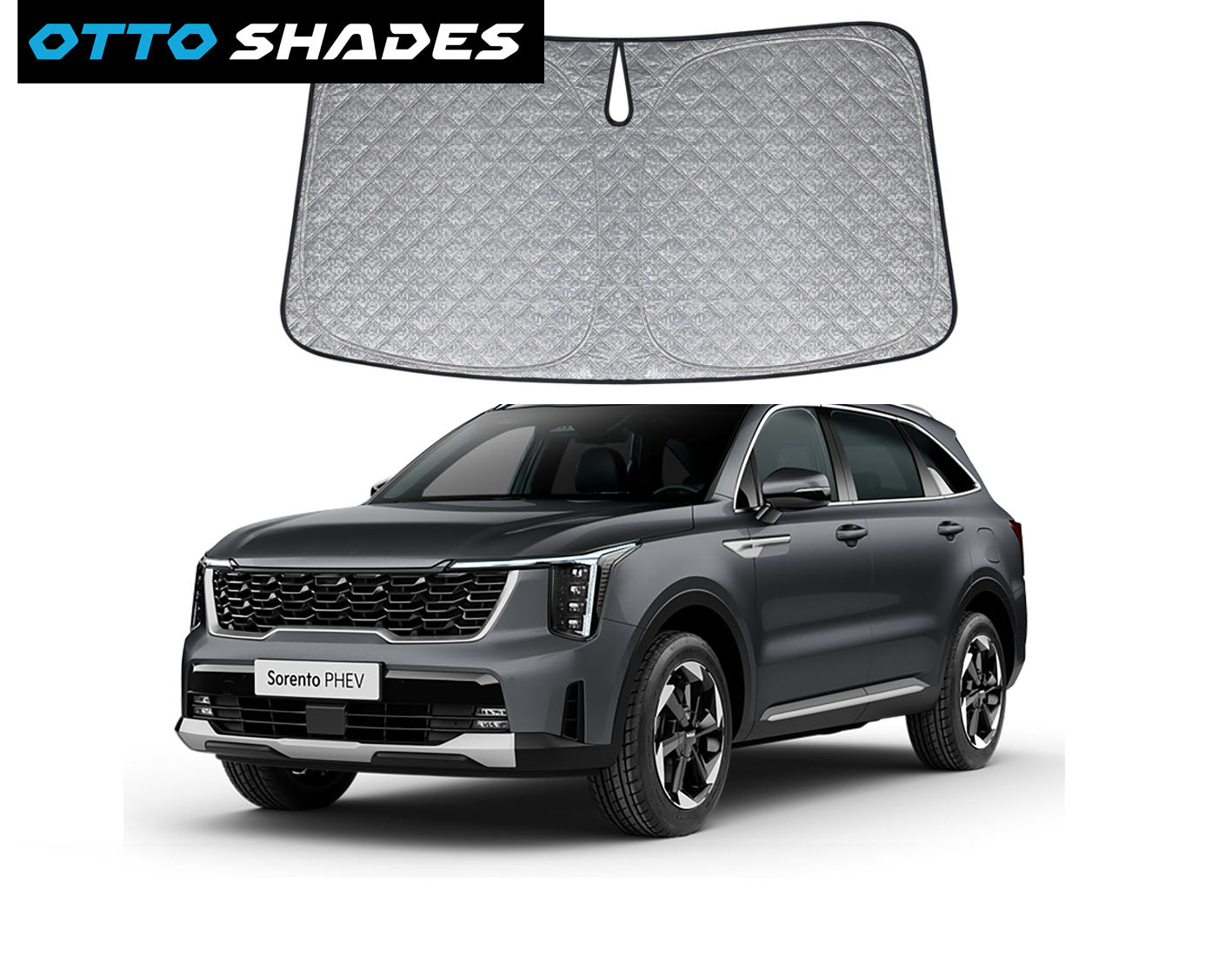 OTTO SHADES Premium WindScreen Sunshade for Kia Sorento 2020-2025 Thick 6-Layers Foldable Front Window Sunshade UV Protection Heat Shield Cover