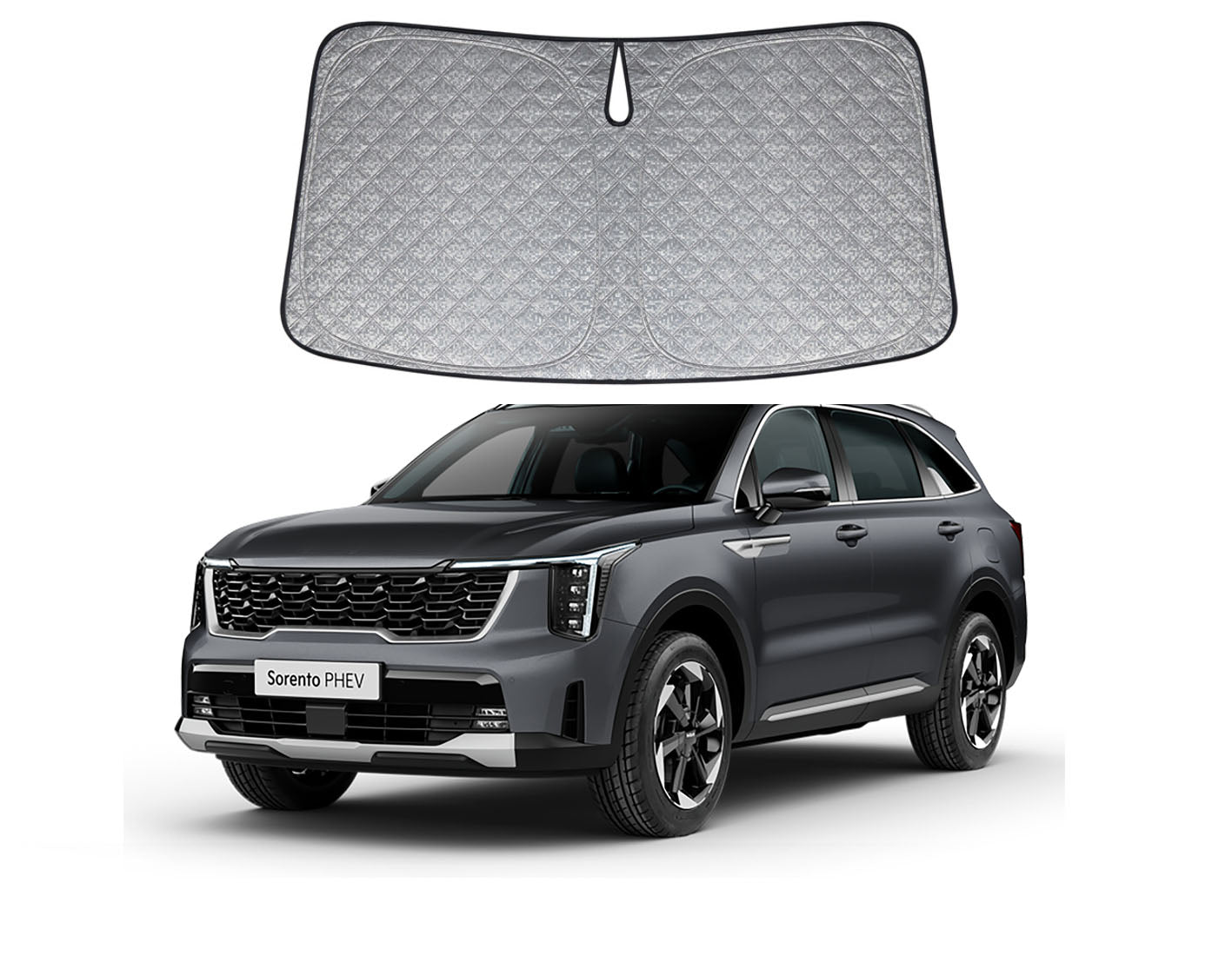 OTTO SHADES Premium WindScreen Sunshade for Kia Sorento 2020-2025 Thick 6-Layers Foldable Front Window Sunshade UV Protection Heat Shield Cover
