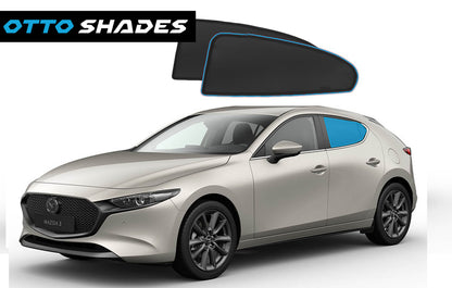 OTTO Shades Custom Magnetic Mesh Sunshade for Mazda 3 Sedan 2019-2025, Side, Rear & Port Windows Sun Blind for Baby Protection