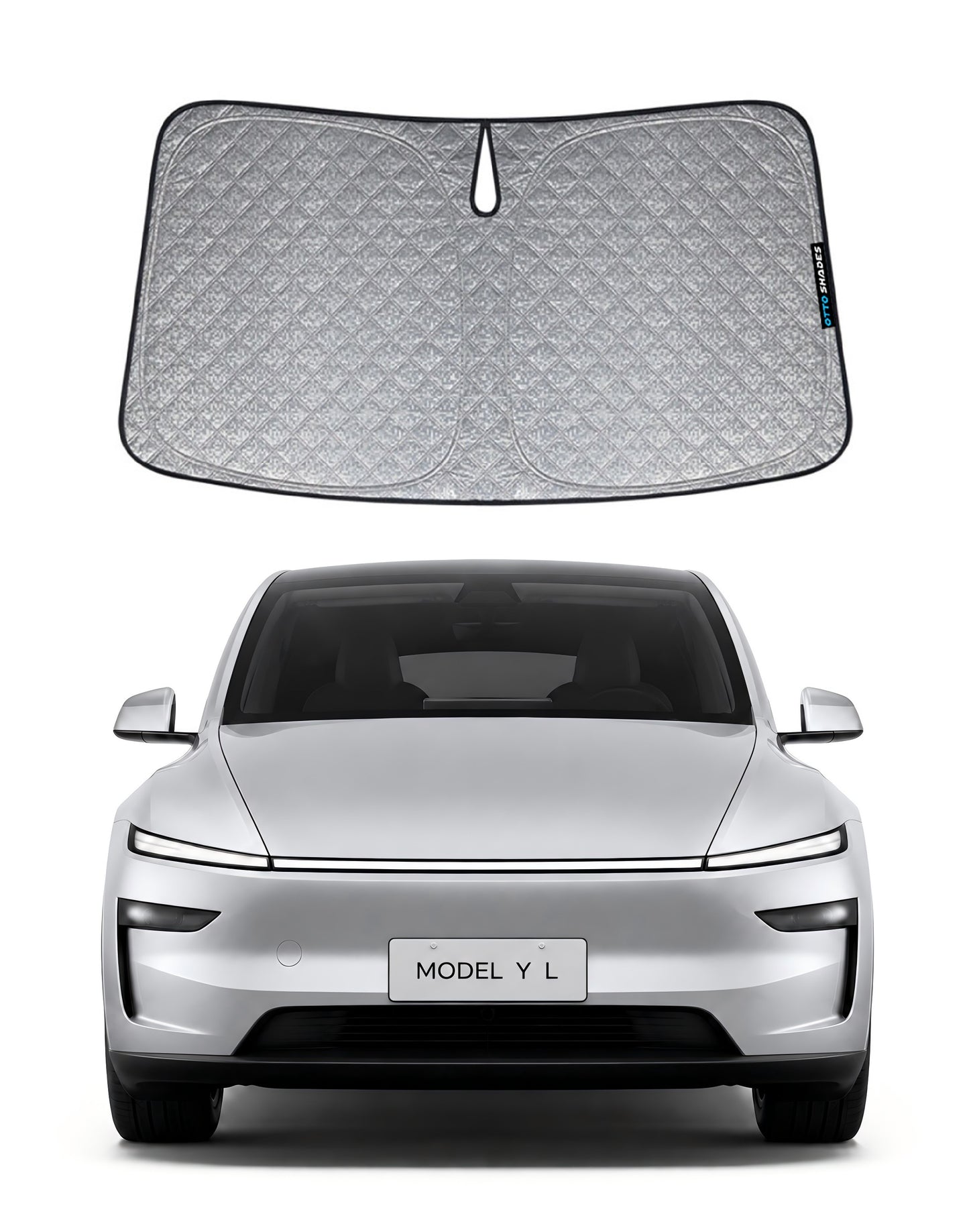 Thick WindScreen Sunshade for Tesla Model YL 6-Seat 2026-2027, 6-Layer Custom Fit, Maximum UV Protection