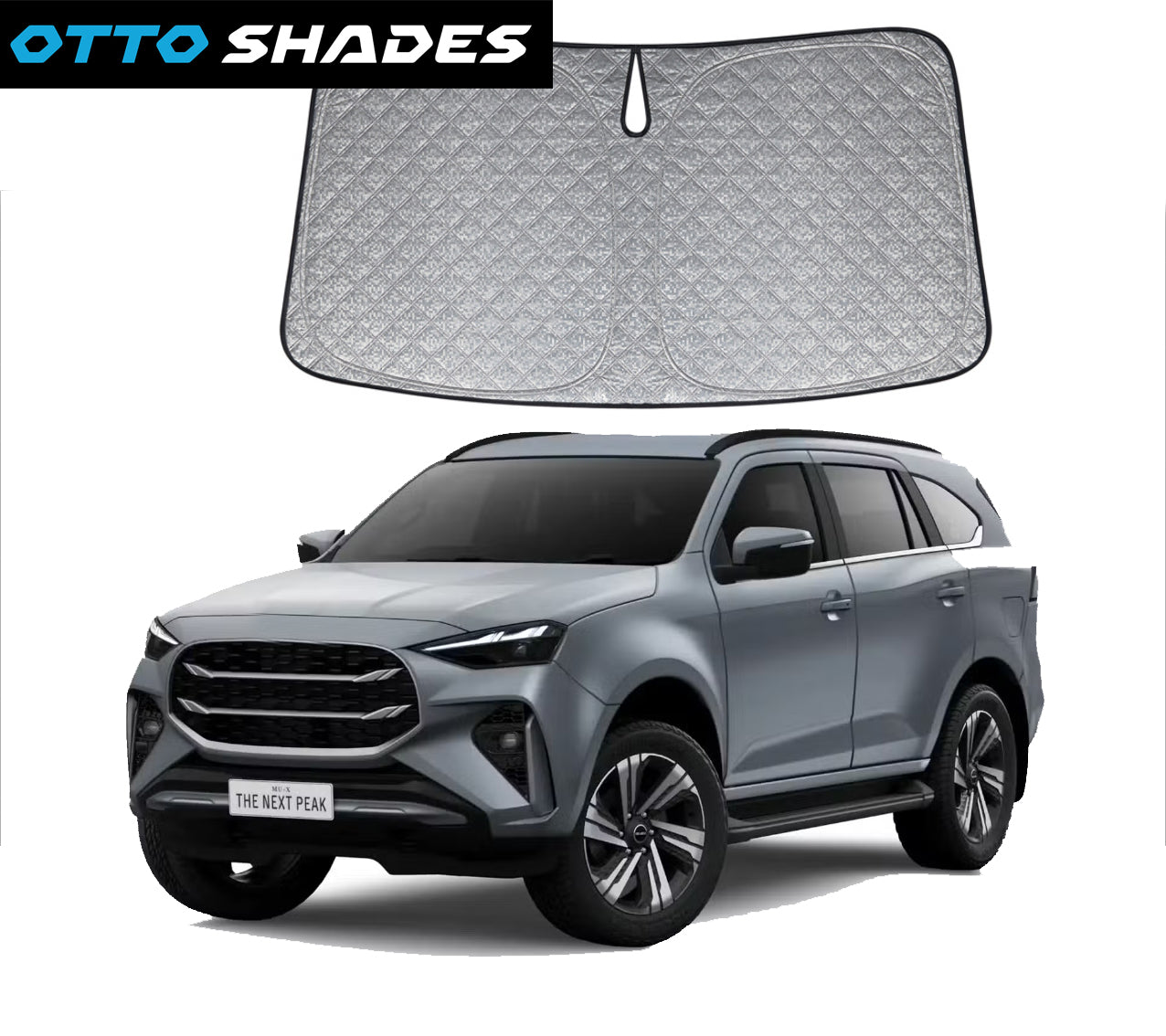 OTTO SHADES Premium WindScreen Sunshade for Isuzu MU-X MUX 2013-2025 Thick 6-Layers Foldable Front Window Sunshade UV Protection Heat Shield Cover