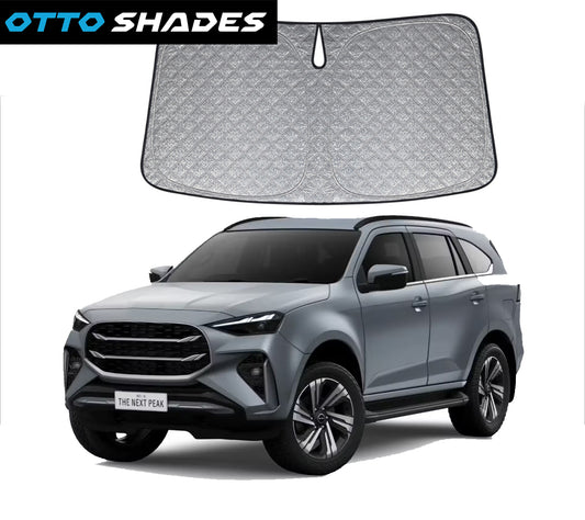 OTTO SHADES Premium WindScreen Sunshade for Isuzu MU-X MUX 2013-2025 Thick 6-Layers Foldable Front Window Sunshade UV Protection Heat Shield Cover