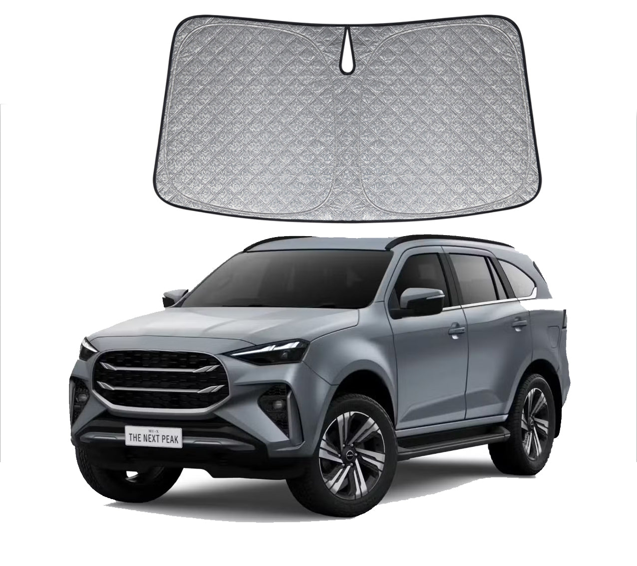 OTTO SHADES Premium WindScreen Sunshade for Isuzu MU-X MUX 2013-2025 Thick 6-Layers Foldable Front Window Sunshade UV Protection Heat Shield Cover
