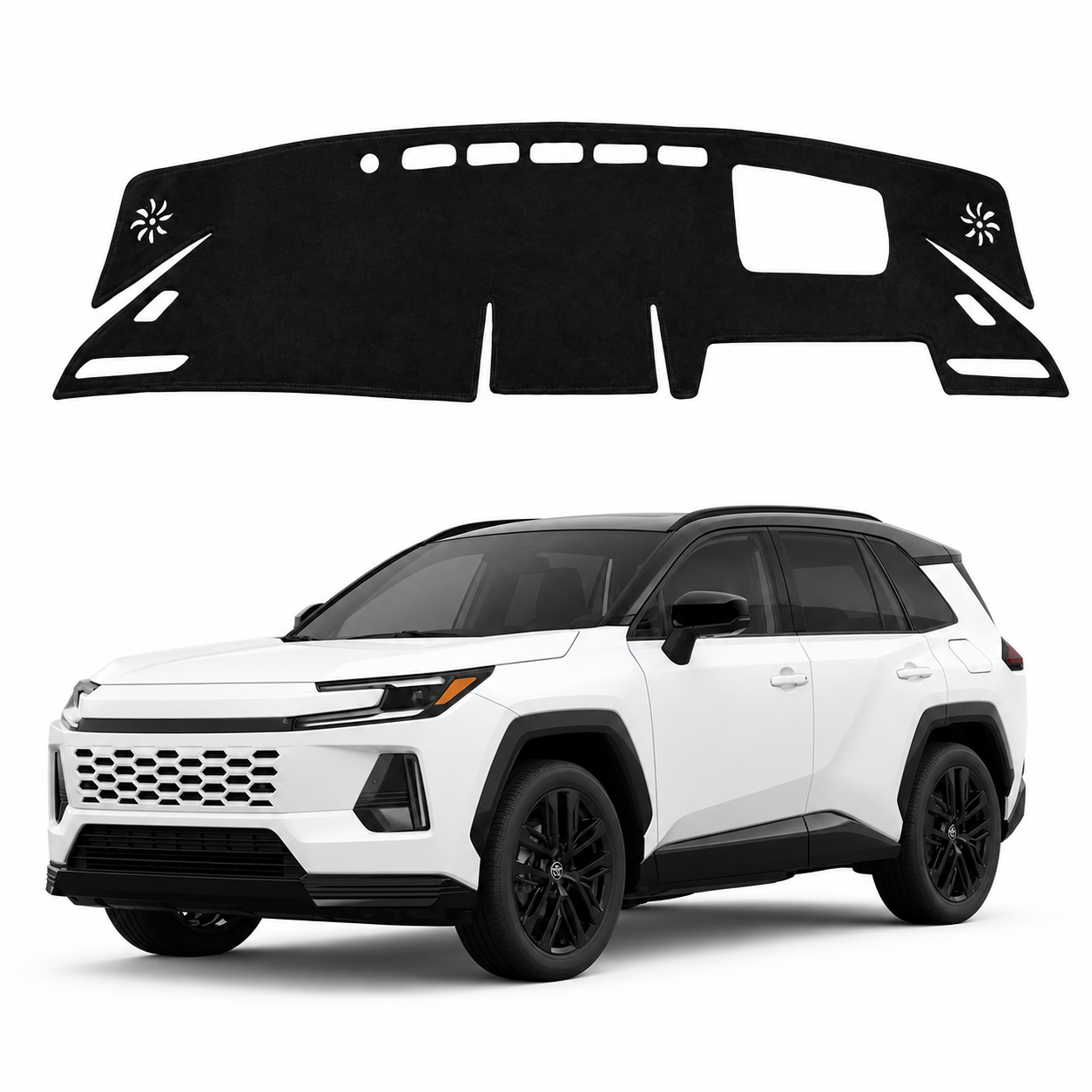 Dashboard Cover for Toyota All-New RAV4 2026 –  Onwards Custom Fit Suede Dash Mat Anti-Glare Dash Pad RAV4 Accessories