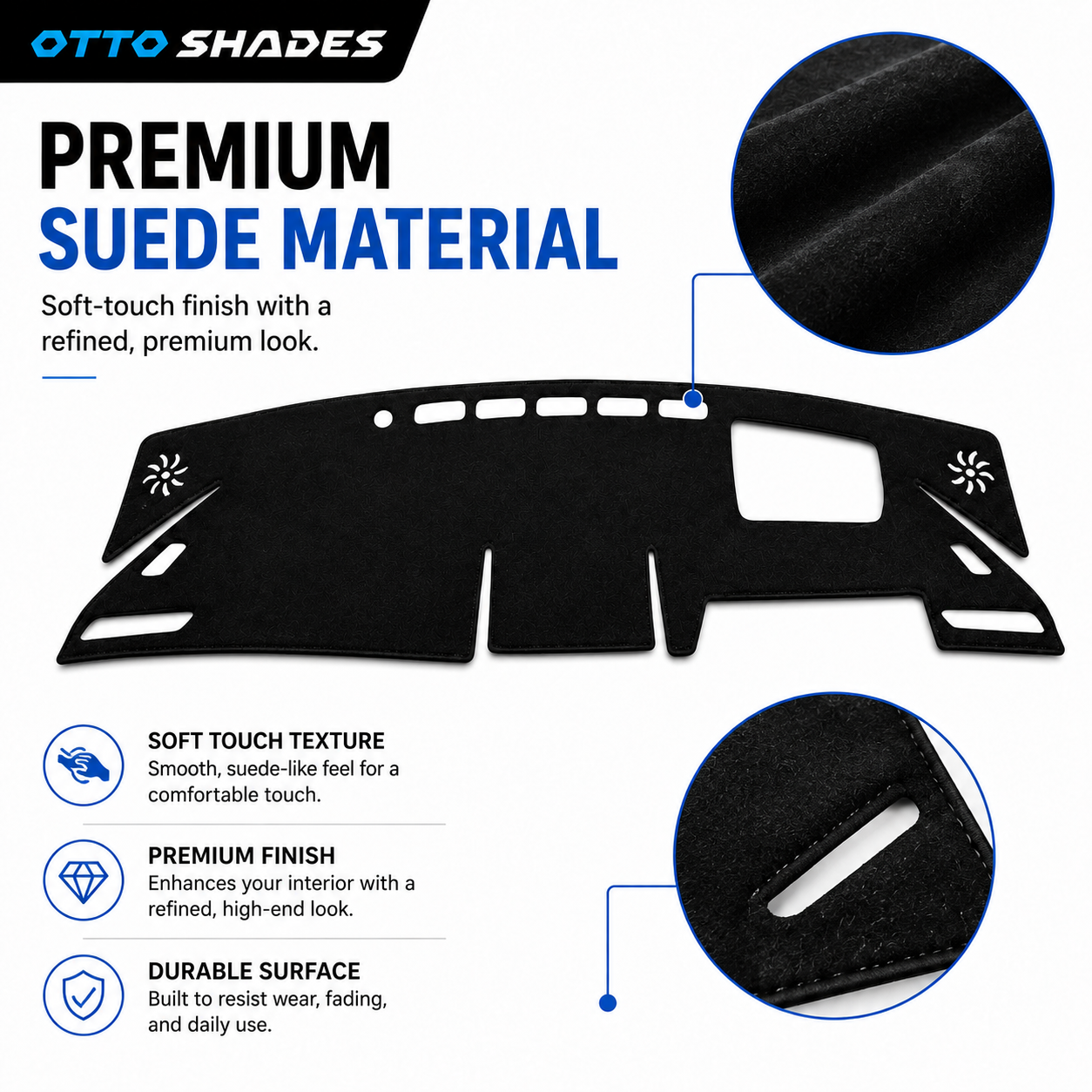 Dashboard Cover for Toyota All-New RAV4 2026 –  Onwards Custom Fit Suede Dash Mat Anti-Glare Dash Pad RAV4 Accessories