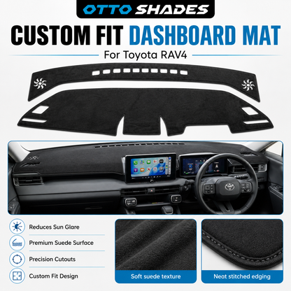 Dashboard Cover for Toyota All-New RAV4 2026 –  Onwards Custom Fit Suede Dash Mat Anti-Glare Dash Pad RAV4 Accessories