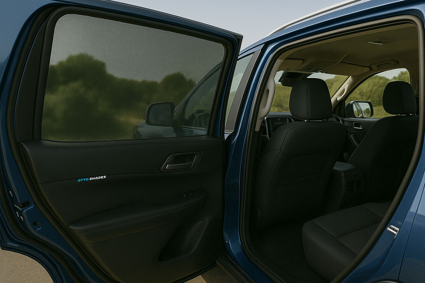 OTTO SHADES Custom Mesh Sunshade for Kia Picanto 2017-2025, Side, Rear Windows Sun Blind for Baby Protection, UV/Heat Reduction