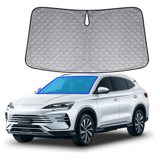 OTTO SHADES Premium WindScreen Sunshade for BYD Sealion6 2024-2025 Thick 6-Layers Foldable Front Window Sunshade UV Protection Heat Shield Cover