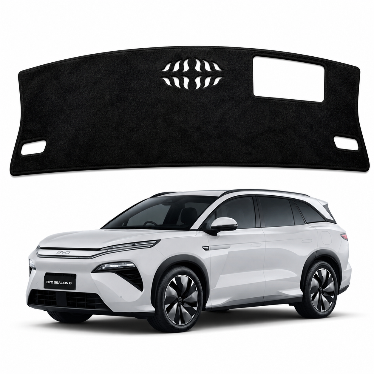 Dashboard Cover for BYD Sealion 8 2026 – Current Custom Fit Suede Dash Mat, Non-Slip Sunshade, Anti-Glare Dash Pad Sealion8 Accessories