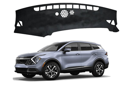 Breathable Suede NonSlip Dash Mat Dashboard Cover for Kia Sportage NQ 5 21-25
