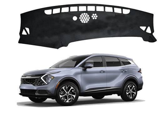Breathable Suede NonSlip Dash Mat Dashboard Cover for Kia Sportage NQ 5 21-25