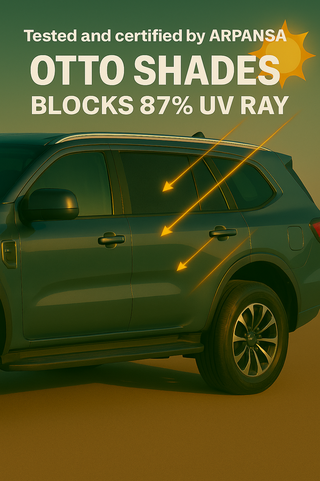 OTTO Shades Custom Magnetic Mesh Sunshade for Lexus NX 2022-2025, Side, Rear & Port Windows Sun Blind for Baby Protection