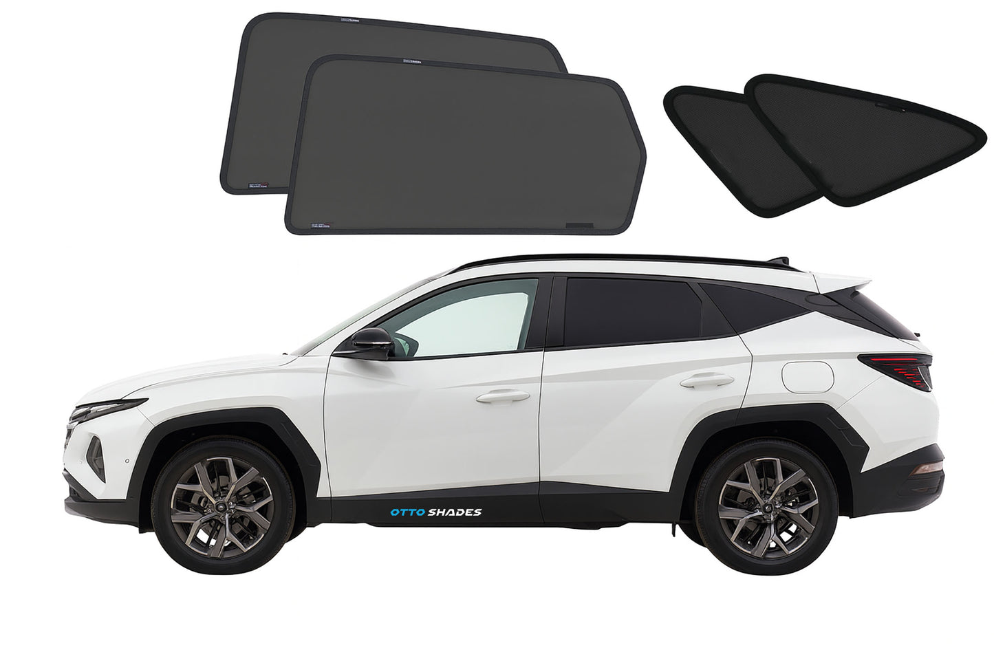 OTTO Shades Custom Magnetic Mesh Sunshade for Hyundai Tucson 2021-2025, Side, Rear & Port Windows Sun Blind for Baby Protection