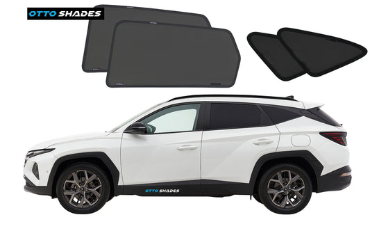 OTTO Shades Custom Magnetic Mesh Sunshade for Hyundai Tucson 2021-2025, Side, Rear & Port Windows Sun Blind for Baby Protection